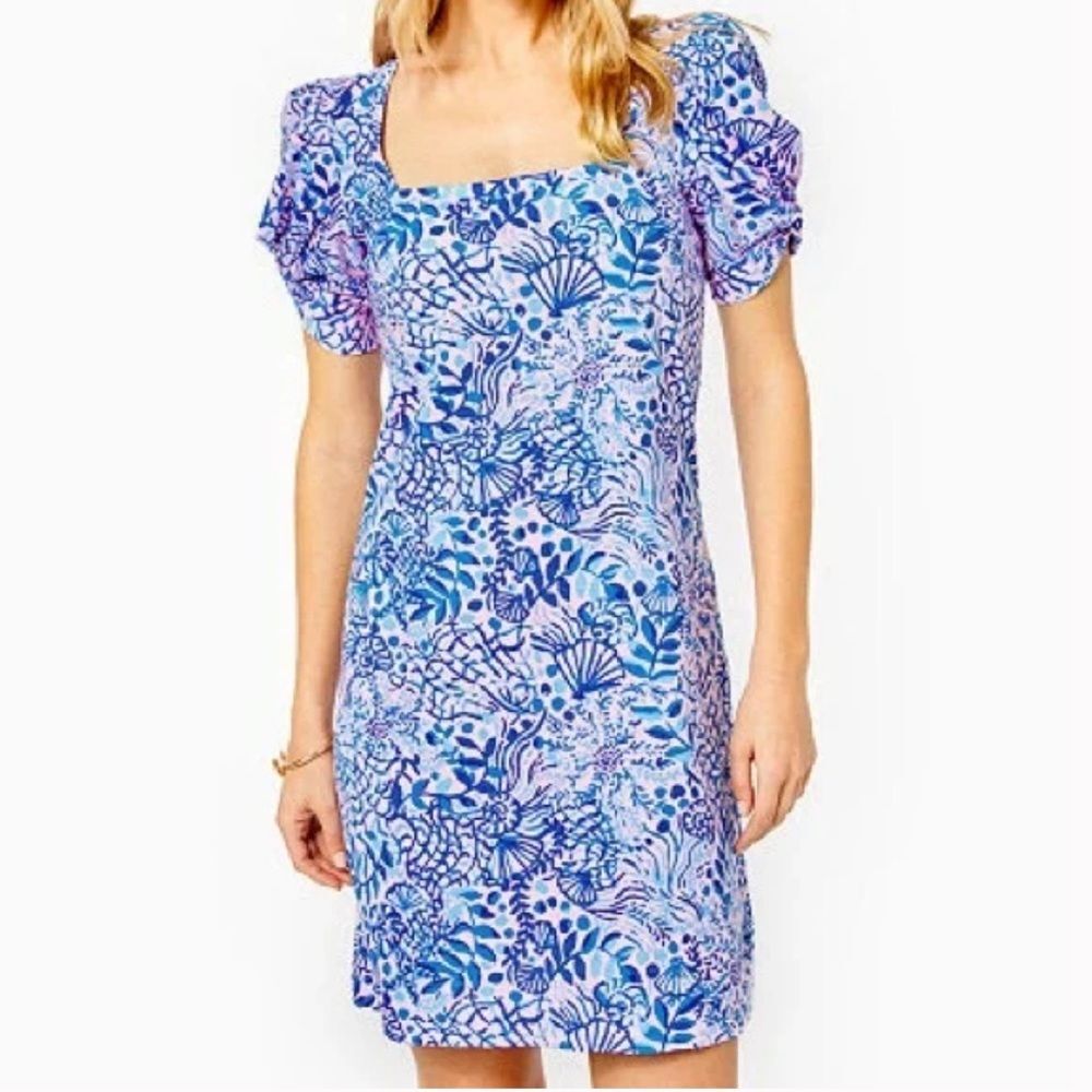 Lilly Pulitzer Haydn Dress Calla Lilly Pink High Tides Good Vibes NWT